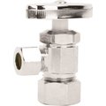 Homewerks 1/2 in. Nominal Compression Inlet x 3/8 in. O.D. Compression Outlet Multi-Turn Angle Valve, Chrome 638 5202